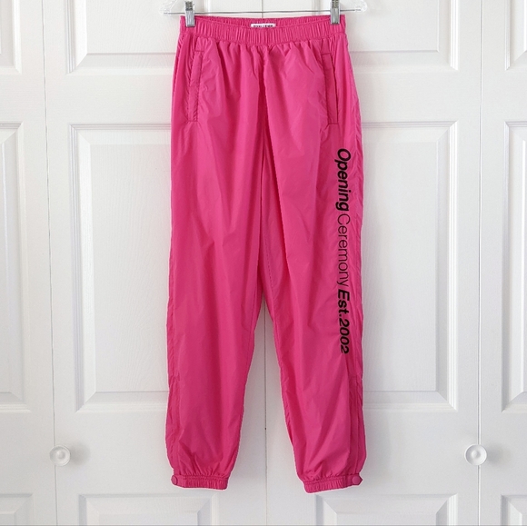 Opening Ceremony Ltd. Edition Pink Track Pants Spell Out Logo Wind Pants XS - Picture 15 of 16